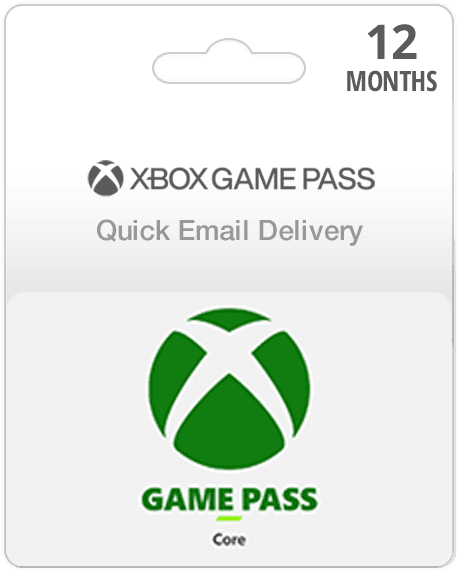 Xbox Game Pass Core Membership Card (Email Delivery)