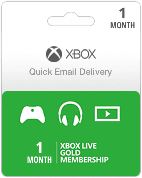 1 Month Membership - Xbox Live Gold Subscription Card (Email Delivery)