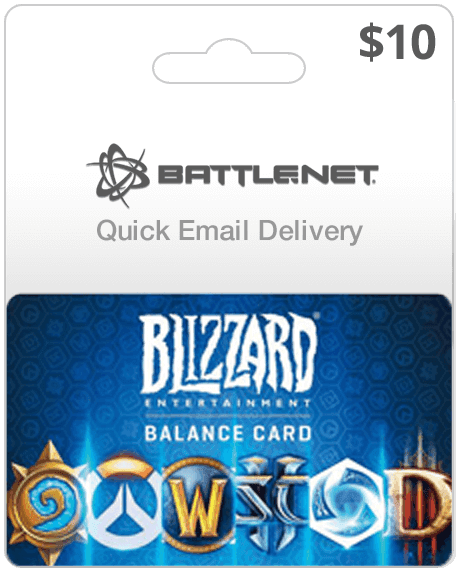 $10 Blizzard Entertainment Gift Card (Email Delivery)