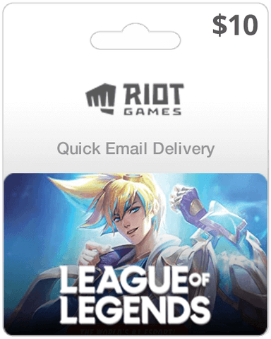 $10 League of Legends Game Card (Email Delivery)