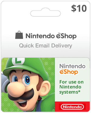 $10 Nintendo Eshop for Wii U and 3DS (Email Delivery)