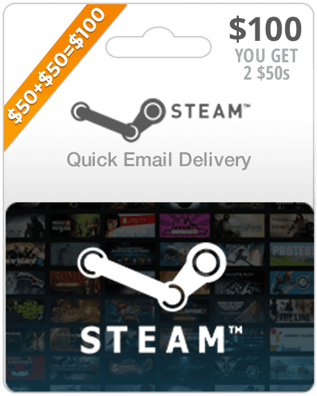 $100 Steam Gift Card (Email Delivery)
