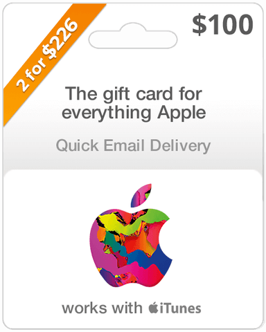 $100 Apple Gift Card - Email Delivery