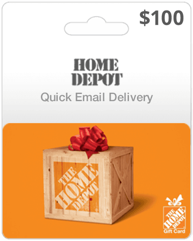 $100 Home Depot Gift Card