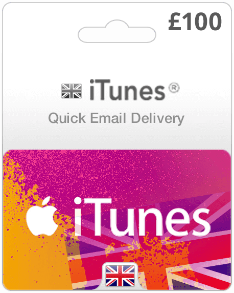$100 UK iTunes Gift Card (Email Delivery)
