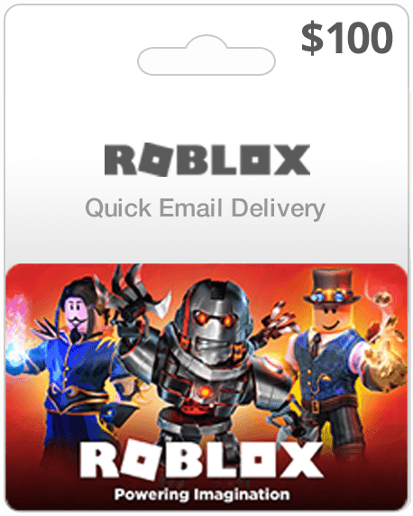 $100 Roblox Gift Card Email Delivery