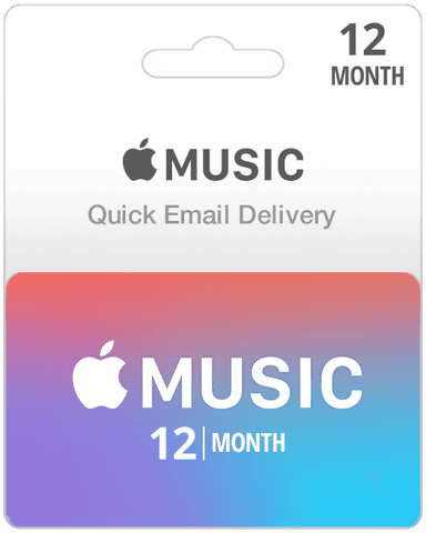 12 Month Subscription - Apple Music Gift Card (Email Delivery)