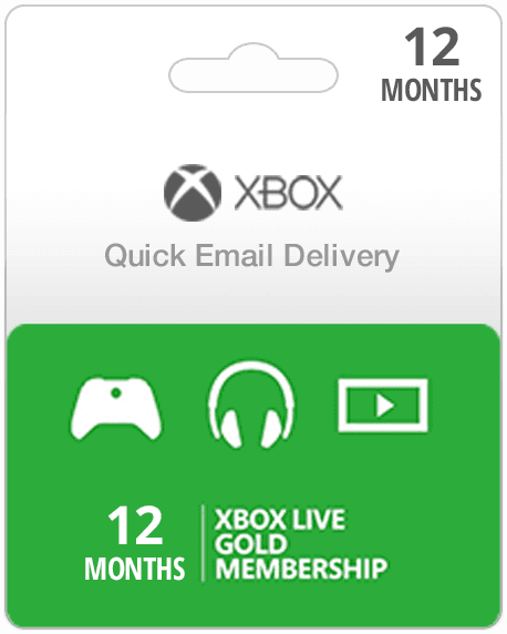 12 Month Membership - Xbox Live Gold Subscription Card (Email Delivery)