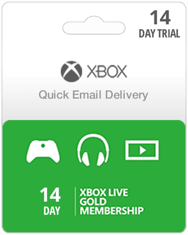 14 Day Trial - Xbox Live Gold Subscription Card (Email Delivery)