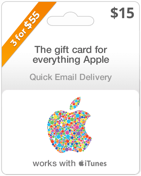 $15 Apple Gift Card - Email Delivery