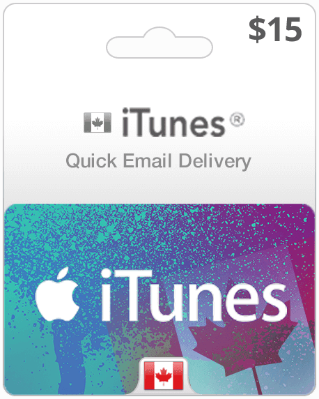 $15 Canada iTunes Gift Card (Email Delivery)