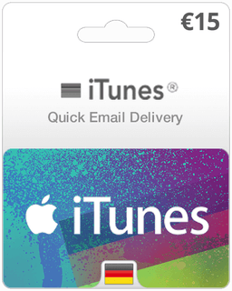 $15 Germany iTunes Gift Card (Email Delivery)