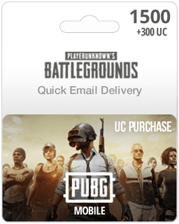 1500UC PUBG Mobile Gift Card - Email Delivery
