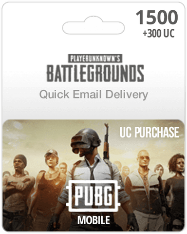 1500UC PUBG Mobile Gift Card - Email Delivery