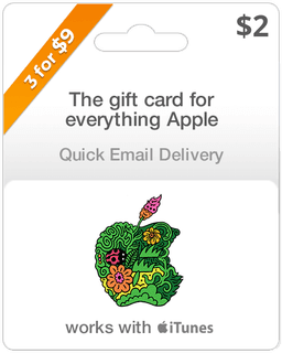 $2 Apple Gift Card - Email Delivery