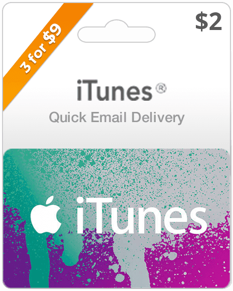 $2 USA iTunes Gift Card (Email Delivery)