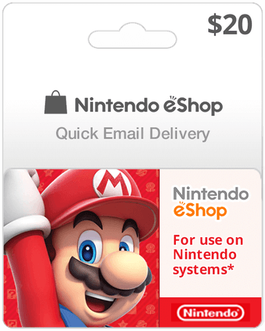 Nintendo eshop sale card help
