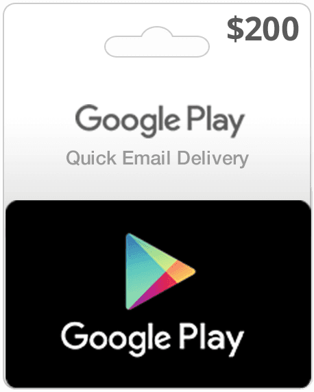 $200 Google Play (Email Delivery)