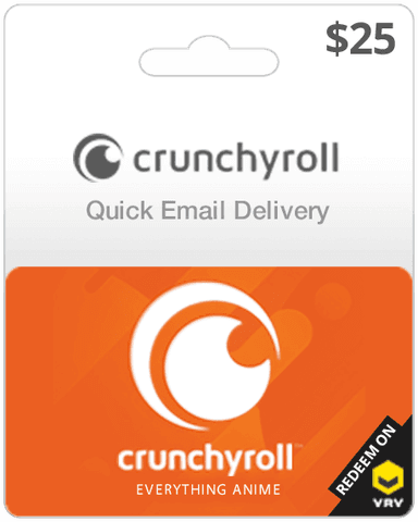 $25 Crunchyroll Gift Card (Email Delivery)