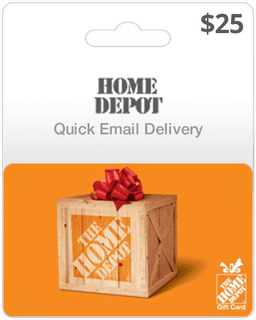 $25 Home Depot Gift Card