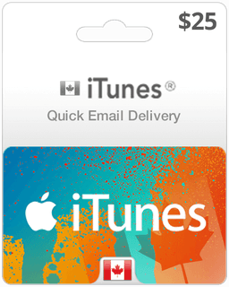 $25 Canada iTunes Gift Card (Email Delivery)