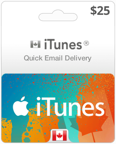 $25 Canada iTunes Gift Card (Email Delivery)
