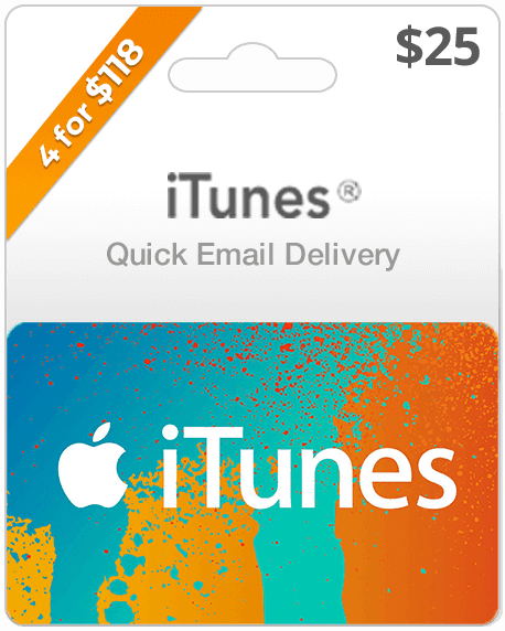 $25 USA iTunes Gift Card (Email Delivery)