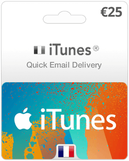 $25 France iTunes Gift Card (Email Delivery)