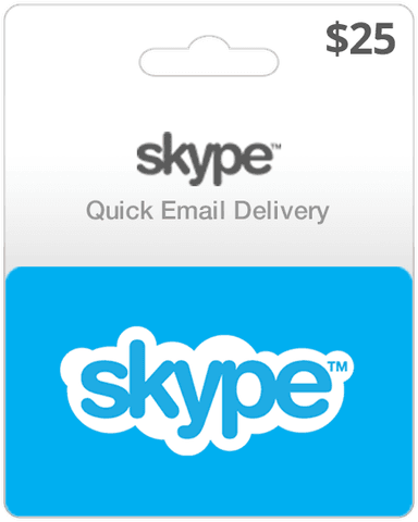 $25 Skype Gift Card (Email Delivery)