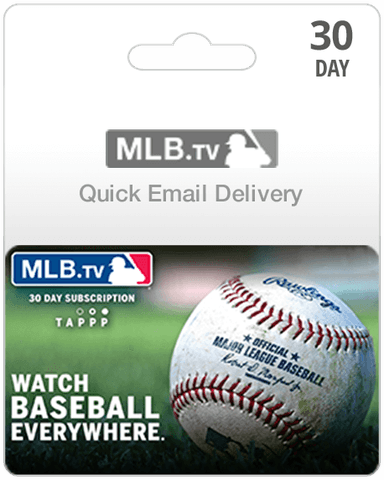 30 Day MLB.TV Subscription Gift Card (Email Delivery)