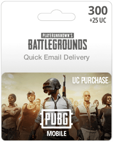 300UC PUBG Mobile Gift Card - Email Delivery