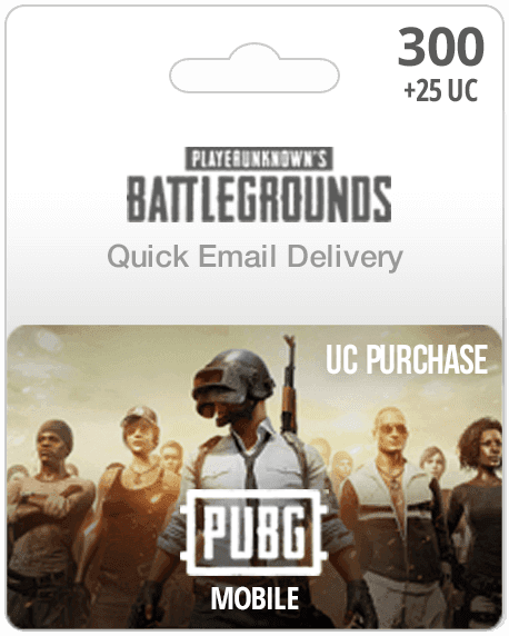 300UC PUBG Mobile Gift Card - Email Delivery