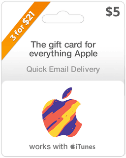 $5 Apple Gift Card - Email Delivery