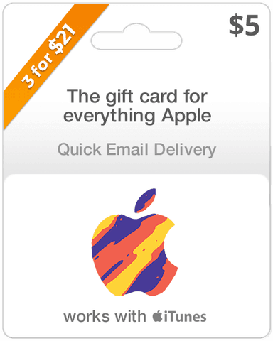 $5 Apple Gift Card - Email Delivery