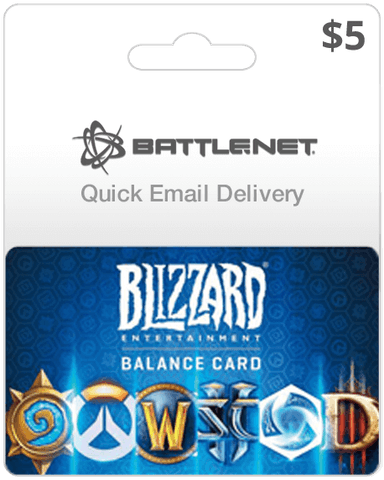 $5 Blizzard Entertainment Gift Card (Email Delivery)