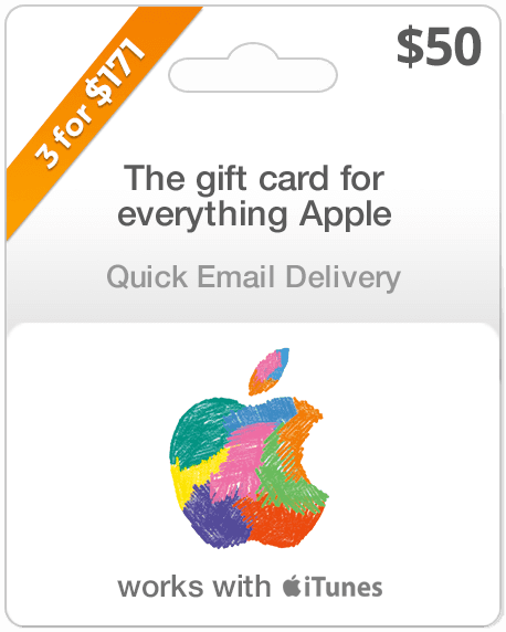 Buy $50 Apple Gift Cards | Instant Email Delivery