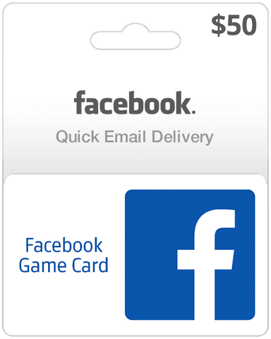 $50 Facebook Gift Card for Games and Apps (Email Delivery)