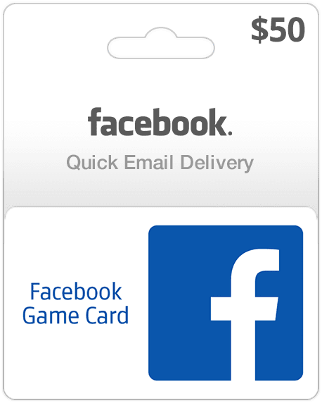 $50 Facebook Gift Card for Games and Apps (Email Delivery)