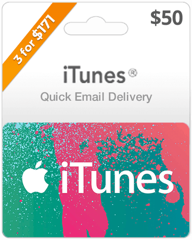 $50 USA iTunes Gift Card (Email Delivery)