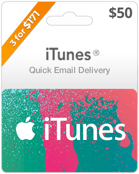 $50 USA iTunes Gift Card (Email Delivery)