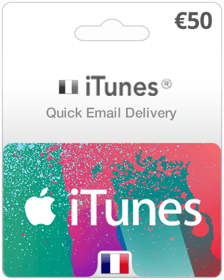 $50 France iTunes Gift Card (Email Delivery)