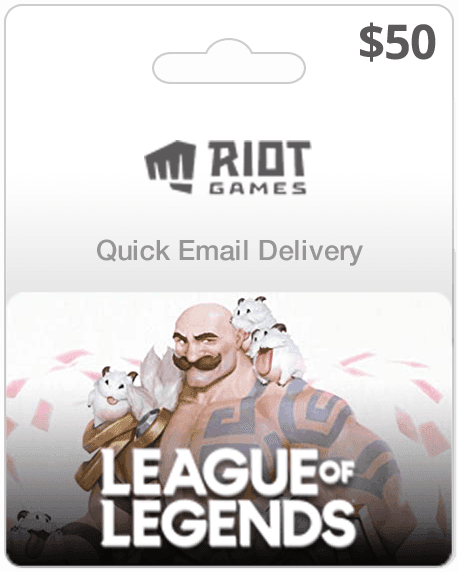$50 League of Legends Game Card (Email Delivery)