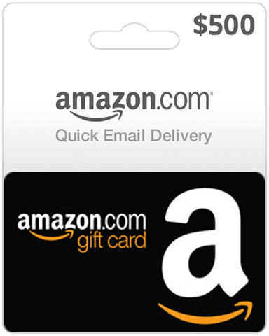 $500 Amazon Gift Card - Email Delivery