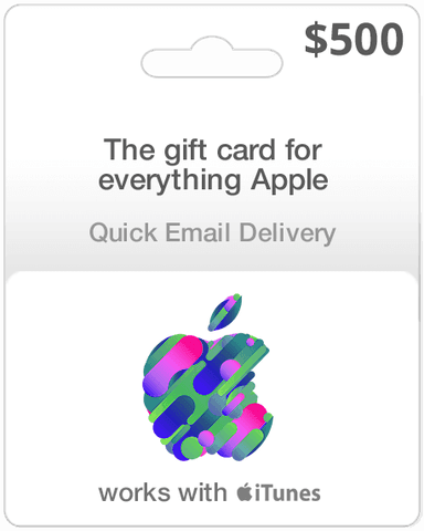 $500 Apple Gift Card - Email Delivery