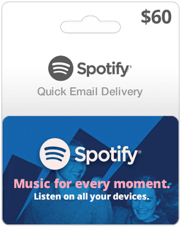 $60 USA Spotify Gift Card