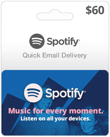 $60 USA Spotify Gift Card