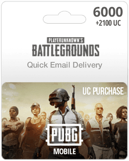 6000UC PUBG Mobile Gift Card - Email Delivery