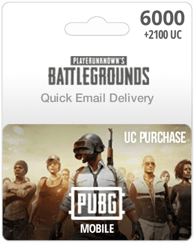 6000UC PUBG Mobile Gift Card - Email Delivery