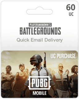 60UC PUBG Mobile Gift Card - Email Delivery