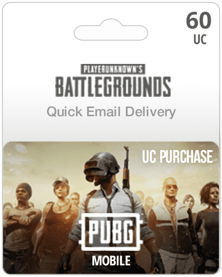 60UC PUBG Mobile Gift Card - Email Delivery